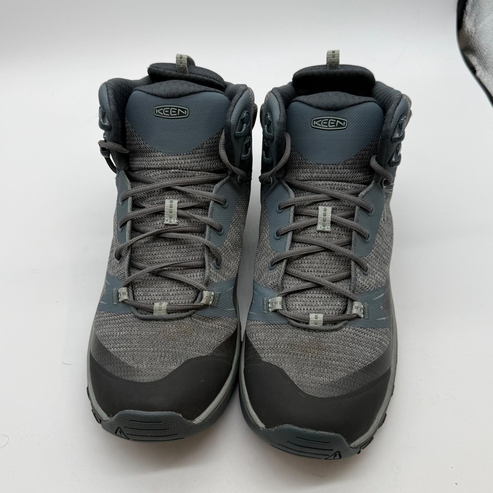 KEEN Terradora Mid WP Waterproof Hiking Boots Steel Grey Ocean 1019875 10.5W